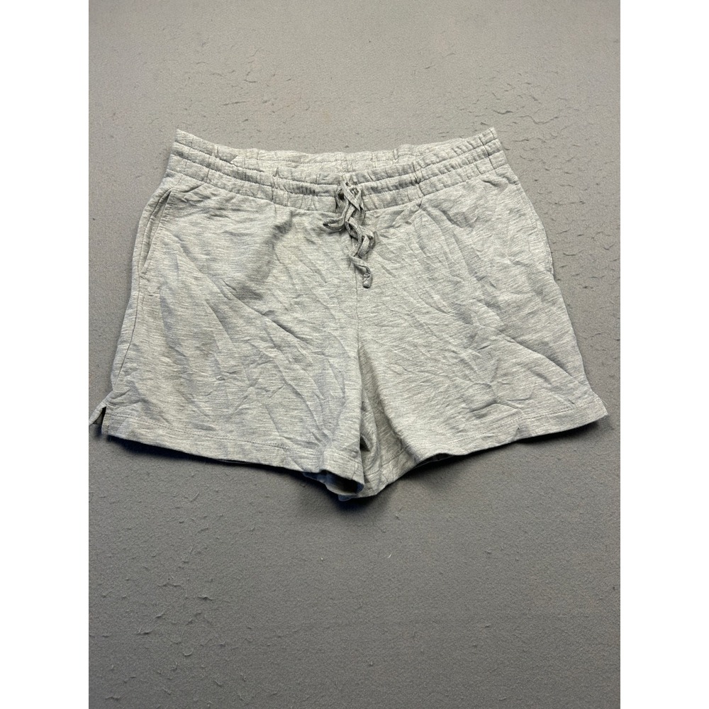 Danskin Shorts Cotton Polyester Gray XL Womens